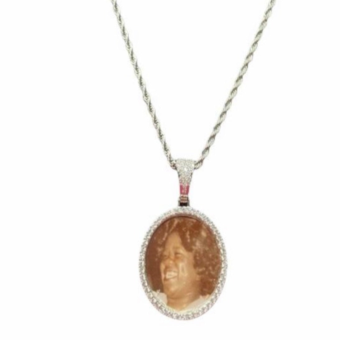 Large 6 inch Photo Pendant