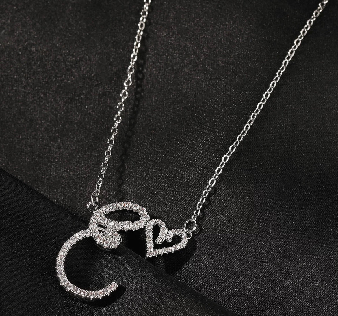 Heart Initial Pendant