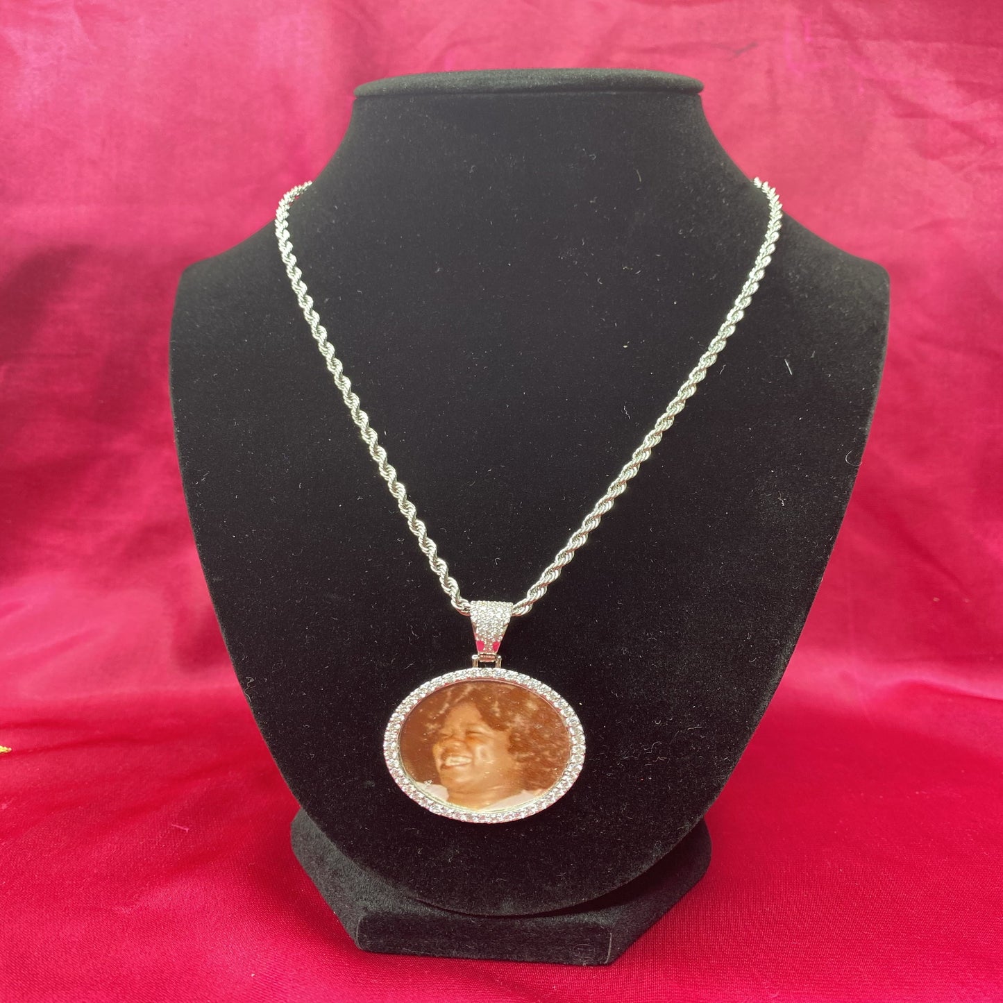 3 inch Circle Photo Pendant