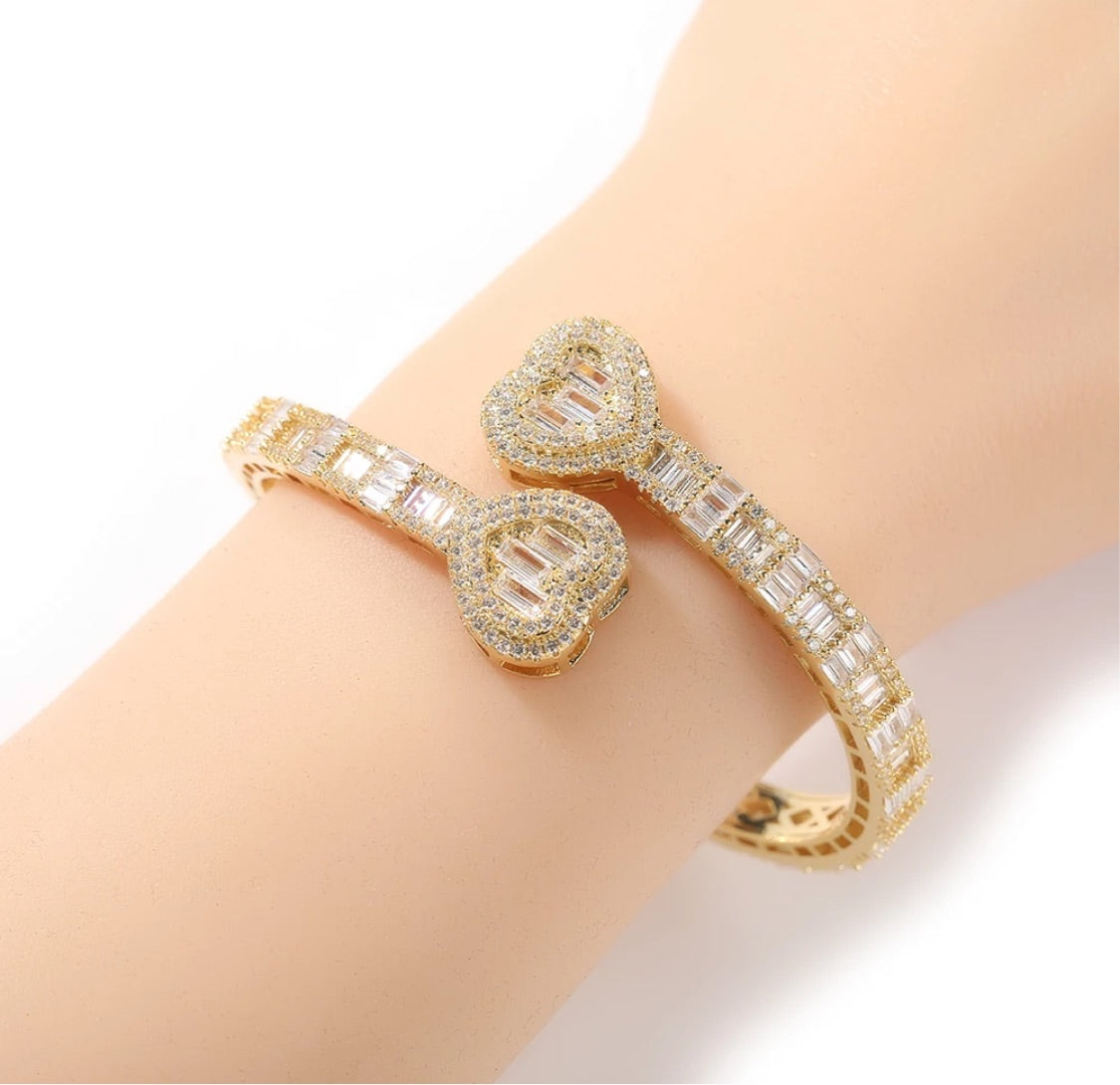 Bling Heart Bracelet