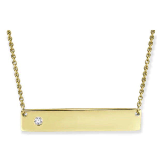 Crystal Bar Necklace