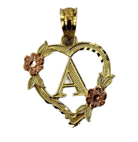 Initial Blossom Pendant