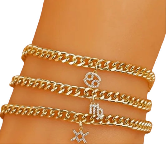Zodiac Crystal Anklet
