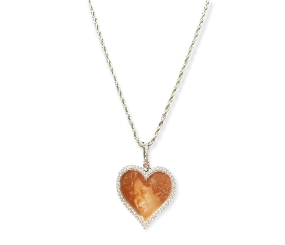 Heart Photo Pendant