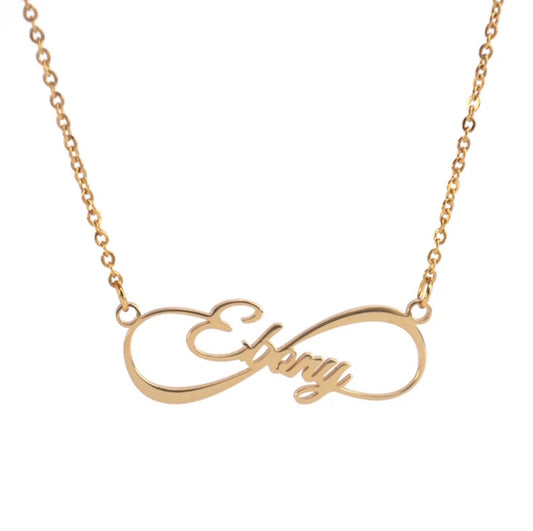 Infinity Single Name Necklace