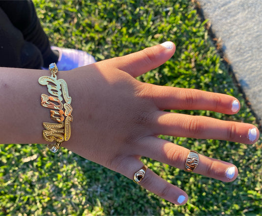Icy Kid Tennis Name Bracelet