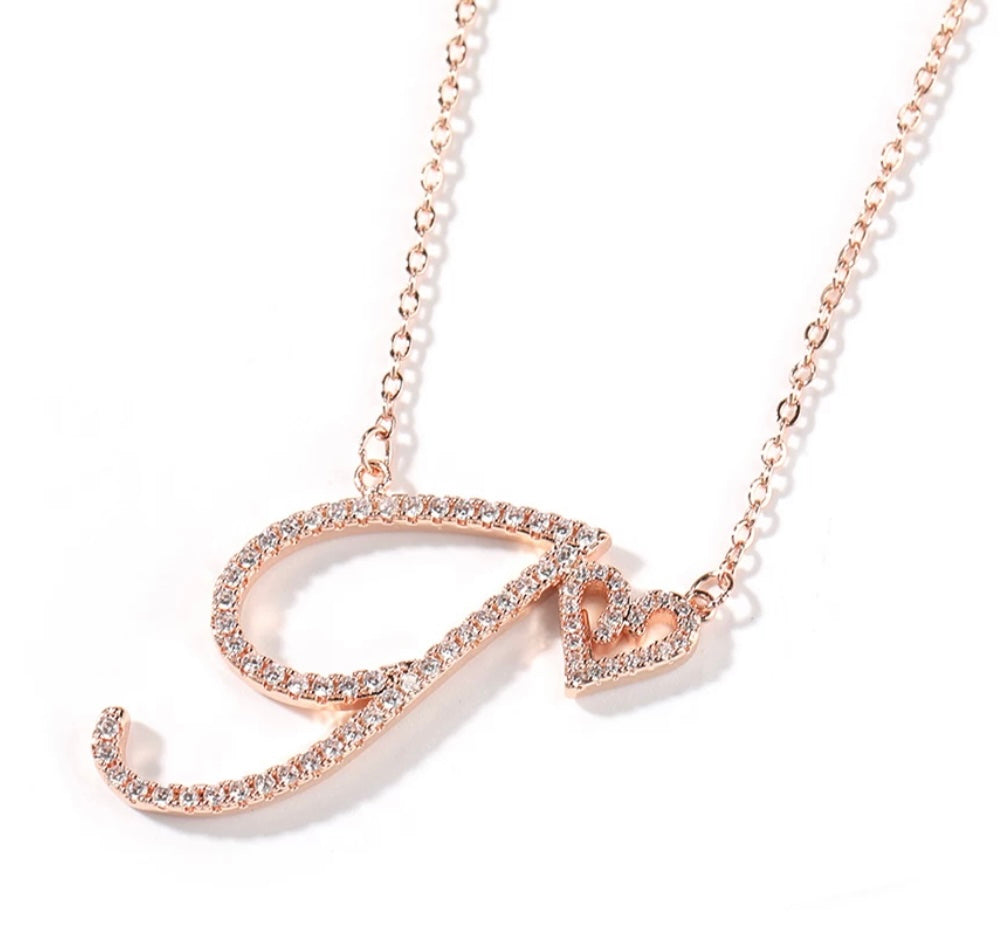 Heart Initial Pendant