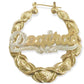 XOXO Bamboo Custom Hoop