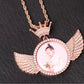 Crown Me Wing Photo Pendant