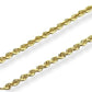 10K Yellow Gold Diamond Cut Initial Necklace